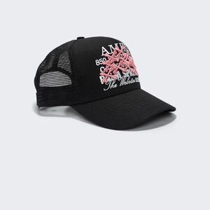 AMIRI Black Mesh Cap with Logo Detail